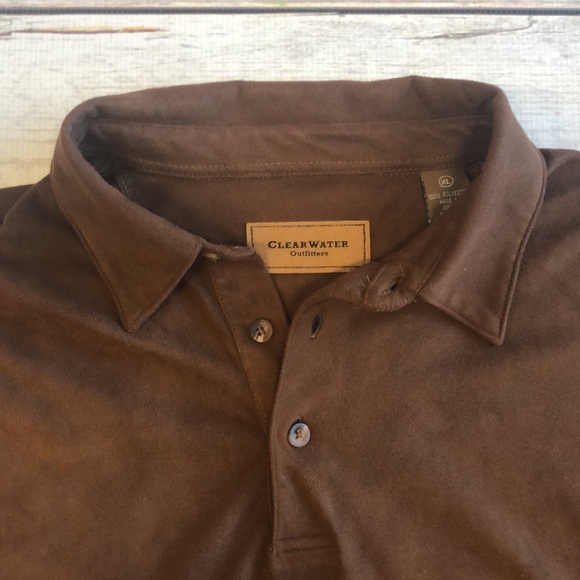 Clearwater Outfitters Men's Brown Polo Shirt - Picture 2 of 7